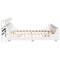 vidaXL Bed Frame without Mattress White 180x200 cm Super King Solid Wood Pine