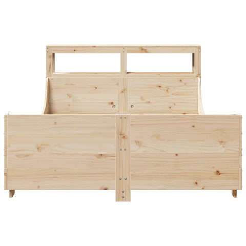 vidaXL Bed Frame without Mattress 160x200 cm Solid Wood Pine