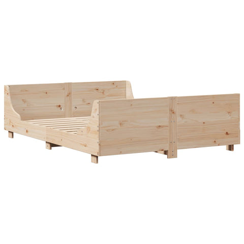 vidaXL Bed Frame without Mattress 160x200 cm Solid Wood Pine