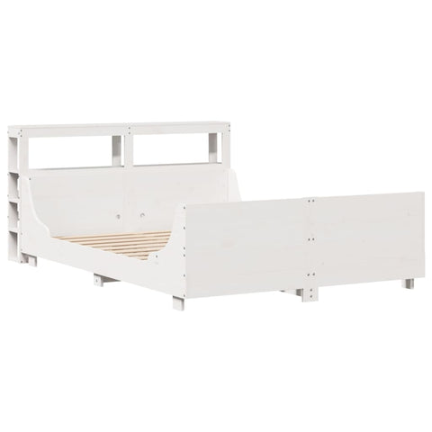 vidaXL Bed Frame without Mattress White 160x200 cm Solid Wood Pine