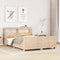 vidaXL Bed Frame without Mattress 150x200 cm King Size Solid Wood Pine