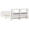 vidaXL Bed Frame without Mattress White 150x200 cm King Size Solid Wood Pine