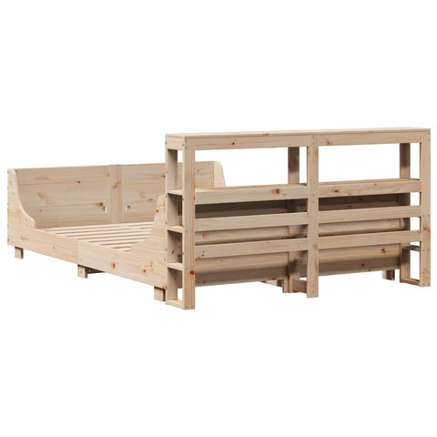 vidaXL Bed Frame without Mattress 120x200 cm Solid Wood Pine
