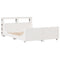 vidaXL Bed Frame without Mattress White 120x200 cm Solid Wood Pine