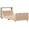 vidaXL Bed Frame without Mattress 100x200 cm Solid Wood Pine