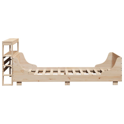 vidaXL Bed Frame without Mattress 100x200 cm Solid Wood Pine