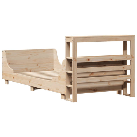vidaXL Bed Frame without Mattress 100x200 cm Solid Wood Pine