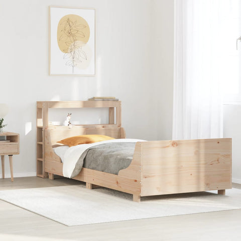 vidaXL Bed Frame without Mattress 100x200 cm Solid Wood Pine