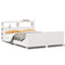 vidaXL Bed Frame without Mattress White 140x190 cm Solid Wood Pine