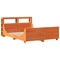 vidaXL Bed Frame without Mattress Wax Brown 135x190 cm Double Solid Wood Pine