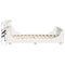 vidaXL Bed Frame without Mattress White 120x190 cm Small Double Solid Wood Pine