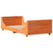 vidaXL Bed Frame without Mattress Wax Brown 90x190 cm Single Solid Wood Pine