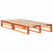 vidaXL Bed Frame without Mattress Wax Brown 90x200 cm Solid Wood Pine