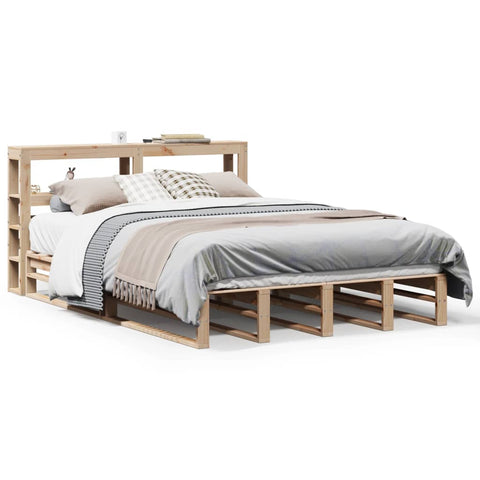 vidaXL Bed Frame without Mattress 140x200 cm Solid Wood Pine