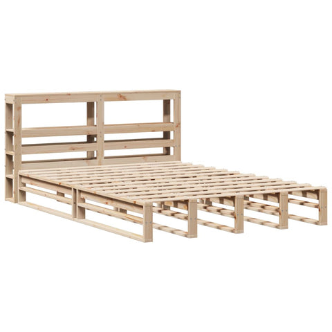 vidaXL Bed Frame without Mattress 140x200 cm Solid Wood Pine