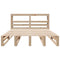 vidaXL Bed Frame without Mattress 140x200 cm Solid Wood Pine