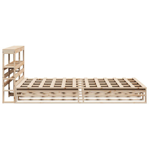 vidaXL Bed Frame without Mattress 140x200 cm Solid Wood Pine