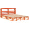 vidaXL Bed Frame without Mattress Wax Brown 140x200 cm Solid Wood Pine