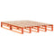 vidaXL Bed Frame without Mattress Wax Brown 140x200 cm Solid Wood Pine