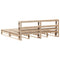 vidaXL Bed Frame without Mattress 180x200 cm Super King Solid Wood Pine