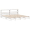 vidaXL Bed Frame without Mattress White 180x200 cm Super King Solid Wood Pine