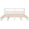 vidaXL Bed Frame without Mattress White 180x200 cm Super King Solid Wood Pine
