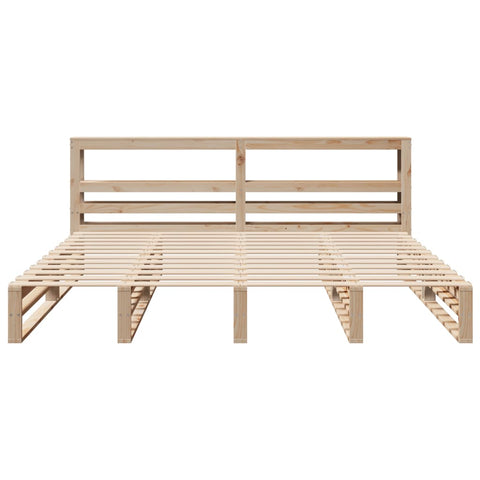 vidaXL Bed Frame without Mattress 200x200 cm Solid Wood Pine