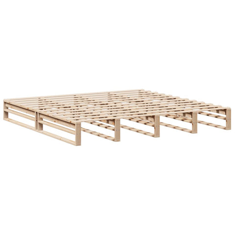 vidaXL Bed Frame without Mattress 200x200 cm Solid Wood Pine