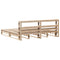 vidaXL Bed Frame without Mattress 200x200 cm Solid Wood Pine
