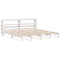 vidaXL Bed Frame without Mattress White 200x200 cm Solid Wood Pine