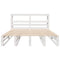 vidaXL Bed Frame without Mattress White 135x190 cm Double Solid Wood Pine
