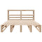 vidaXL Bed Frame without Mattress 140x190 cm Solid Wood Pine