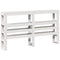 vidaXL Bed Frame without Mattress White 140x190 cm Solid Wood Pine