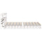 vidaXL Bed Frame without Mattress White 140x190 cm Solid Wood Pine