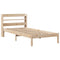 vidaXL Bed Frame without Mattress 75x190 cm Small Single Solid Wood Pine