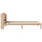 vidaXL Bed Frame without Mattress 75x190 cm Small Single Solid Wood Pine