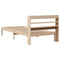 vidaXL Bed Frame without Mattress 75x190 cm Small Single Solid Wood Pine