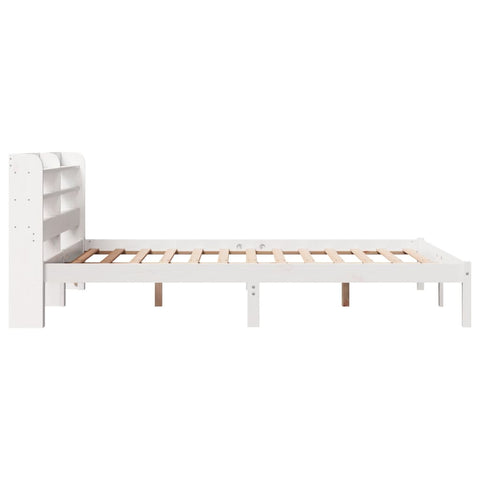 vidaXL Bed Frame without Mattress White 120x190 cm Small Double Solid Wood Pine