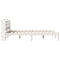 vidaXL Bed Frame without Mattress White 120x190 cm Small Double Solid Wood Pine