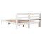 vidaXL Bed Frame without Mattress White 120x190 cm Small Double Solid Wood Pine