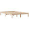vidaXL Bed Frame without Mattress 135x190 cm Double Solid Wood Pine