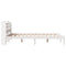 vidaXL Bed Frame without Mattress White 135x190 cm Double Solid Wood Pine