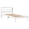 vidaXL Bed Frame without Mattress White 90x200 cm Solid Wood Pine