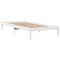 vidaXL Bed Frame without Mattress White 90x200 cm Solid Wood Pine