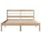 vidaXL Bed Frame without Mattress 150x200 cm King Size Solid Wood Pine