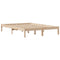 vidaXL Bed Frame without Mattress 150x200 cm King Size Solid Wood Pine