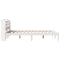 vidaXL Bed Frame without Mattress White 150x200 cm King Size Solid Wood Pine