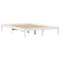 vidaXL Bed Frame without Mattress White 150x200 cm King Size Solid Wood Pine