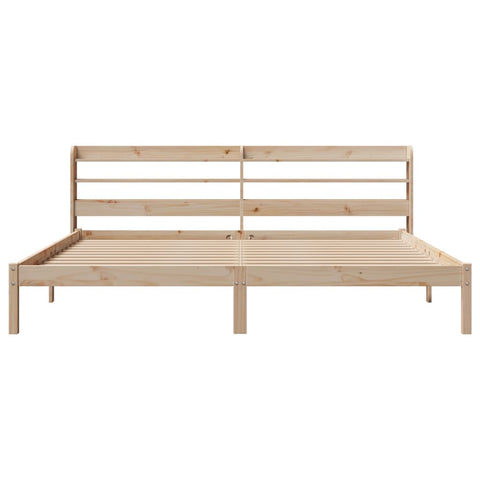 vidaXL Bed Frame without Mattress 180x200 cm Super King Solid Wood Pine