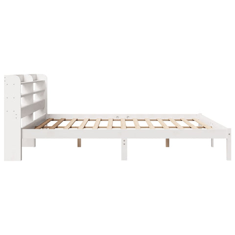 vidaXL Bed Frame without Mattress White 180x200 cm Super King Solid Wood Pine